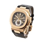 Patek Philippe Nautilus Rose Leather Replica - Image 4