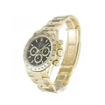 Rolex Daytona Cosmograph Yellow Gold Black Dial 16528 Oyster Replica - Image 2