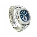 Patek Nautilus Blue Silver Replica - Image 4
