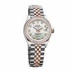 Rolex Datejust 279381RBR Everose Gold Sundust With Diamond Dial Replica - Image 4