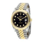 Rolex Datejust Black Diamond Dial Steel Yellow Gold 126303BKDJ Jubilee Replica - Image 3