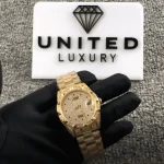 Rolex Gold Full Diamond Replica - Image 2