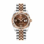 Rolex Datejust 116231-0105 Chocolate Floral Dial Replica
